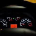 car dashboard, speedometer, speed, dashboard, gauges, kmh, mph, black car, interior, car wallpapers, car interior, car, vehicle, drive, automobile, automotive