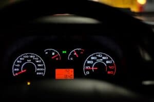 car dashboard, speedometer, speed, dashboard, gauges, kmh, mph, black car, interior, car wallpapers, car interior, car, vehicle, drive, automobile, automotive
